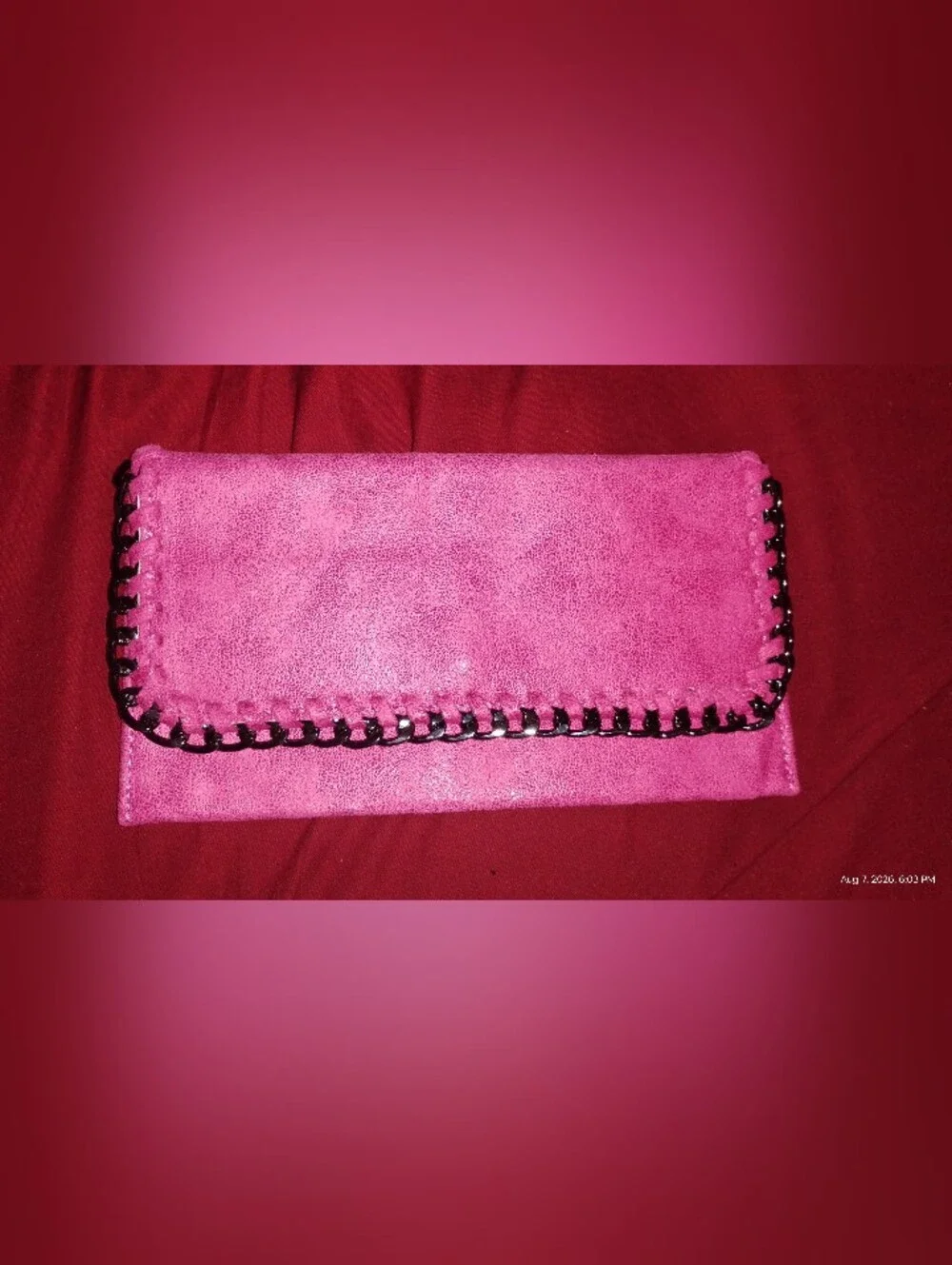 Pink Leather Wallet